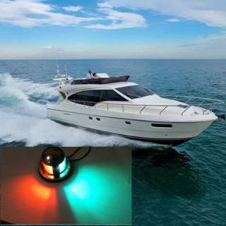 👉 Signaallicht rode groene staal active 4W 12V IP65 waterdicht roestvrij tweekleurig maritiem en LED-verlichting