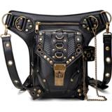 👉 HG043 Retro Punk Style One-schoudertas Crossbody tas Heuptas voor dames, maat: 34 x 30cm