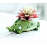👉 Tuinkantoor hars active Mooie Huis Tuin Kantoor Cartoon Dier Krokodil Vormige Plant Bloempot Decoratie Bloempotten Planter