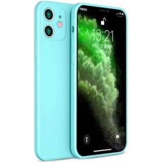 👉 Silicone ShieldCase iPhone 11 vierkante case (aqua) 7424905816819