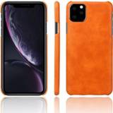 👉 Leren hoesje oranje Shieldcase iPhone 12 Mini - 5.4 inch vintage (oranje) 7424901817803