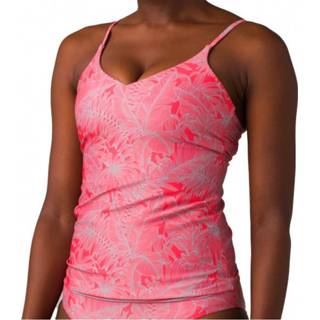 👉 Prana - Women's Jess Tankini maat XL, bruin/rood/roze