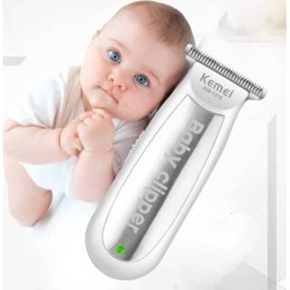 👉 Scheermesje baby's kinderen Kemei Mini Electric Hair Trimmer Baby USB Rechargeable Clipper Infant Quiet Shaver Kids Haircut Razor
