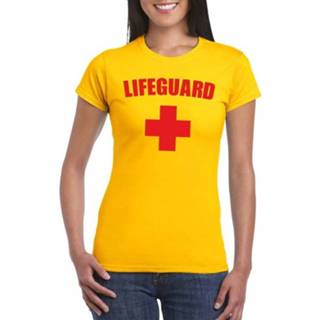 👉 Shirt geel vrouwen Lifeguard/ strandwacht verkleed dames