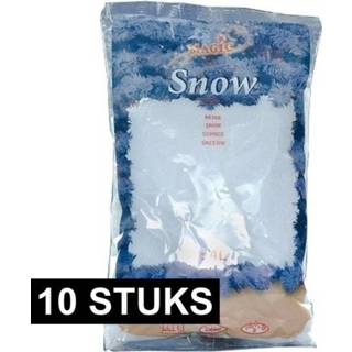 👉 Kunstsneeuw wit kunststof active 15x Kunst sneeuw vlokjes 4 liter in zak