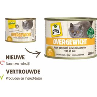 👉 Kattenvoer VITALstyle Overgewicht - Gevogelte Vis 200 gram 8711731024303