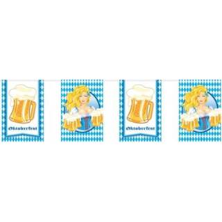 👉 Oktoberfest/bierfeest vlaggenlijn/slinger rechthoekig 10 m