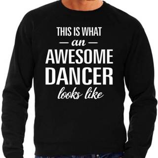 👉 Sweater zwart katoen mannen active like Awesome roofer / dakdekker cadeau heren