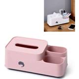 👉 Opbergdoos roze active 3 STKS Huishoudelijke Woonkamer Tissue Box Multifunctionele (Roze)