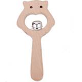 👉 Rammelaar active baby's Baby Puzzle Early Education Hand Houten speelgoed (Owl Bell)