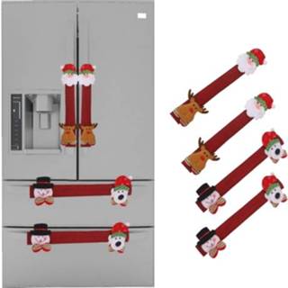 👉 Magnetron active Kerst Deurknop Cover Handvat Handschoenen Koelkast Antistatische Dubbele Handschoenen, Specificatie: A001 A