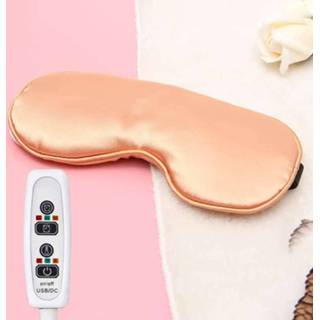 👉 Verwarming rose goud active USB Opladen Silk Moxa Sleep Eye Mask (Rose Gold)