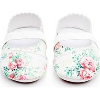 👉 Schoenen rode PU active 2 paar bloemenstijl zachte zool lederen prinses (kleine bloemen)