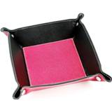 👉 Opbergdoos rood rose active 7001 lederen desktop vierkante Household Life Oddments Tray (Rose Red)