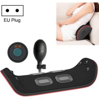 👉 Massager zwart active Kromming Constante temperatuur Heet kompres Taille massager, basisversie, stekkertype: EU-stekker (zwart)