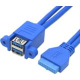 👉 Moederbord active 20-pins dubbele USB3.0-verlengkabel met oorschotkabel