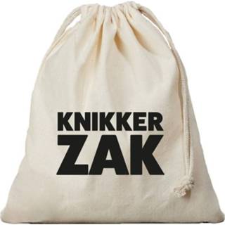 Opbergtas groot One Size beige 1x Katoenen bewaartasje / opbergtasje met sluitkoord voor knikkers - Knikkerzak knikker zak knikkertas 8720147474824