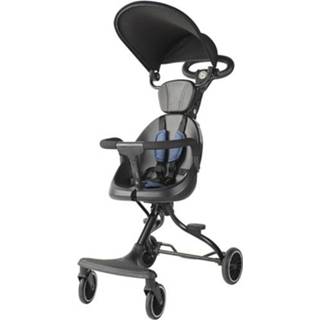 👉 Kinderwagen blauw active kinderen Baobaohao Opvouwbare lichtgewicht vierwielige met hoog zicht, specificatie: V3 Blue Full Fence