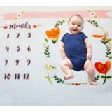 👉 Tapijt active kinderen baby's DIY foto rekwisieten fotografie doek baby (bloemen)