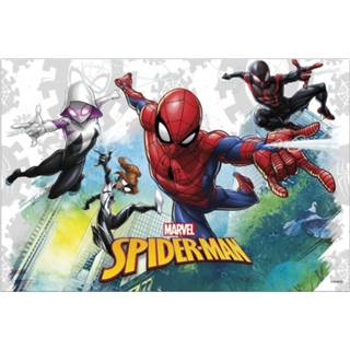 👉 Tafelkleed kinderen Marvel Spiderman themafeest tafelkleed/tafelzeil 120 x 180 cm