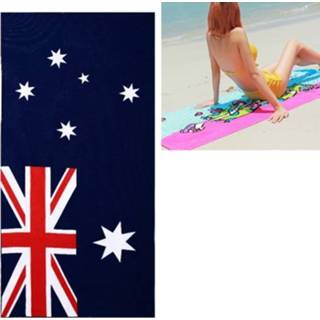 👉 Strandlaken active Zomer Absorberende Microfiber Badhanddoeken Volwassen Sneldrogend Camping Grote Zwemmen Douche Yoga Sport Handdoeken (Australische Vlag)