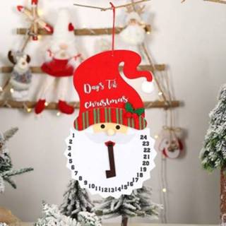 👉 Kerstversiering active mannen 2 STKS Creative Cartoon Countdown Calendar Non-woven Printing (Old Man)
