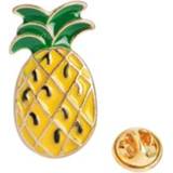 👉 Manchetknoop active mannen 10 STKS Cartoon Fruit Series Lichtmetalen oliedruipende manchetknopen (ananas)