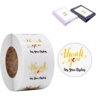 👉 Bedankt sticker transparant active 3 STKS Hot Stamping Huwelijkscadeau Decoratie Label Envelop Seal Sticker, Grootte: 2,5 cm / 1 inch (E-11)