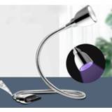 👉 Flexibele slang zilver active USB Ultraviolet LED sterilisatie desinfectielamp (zilver)