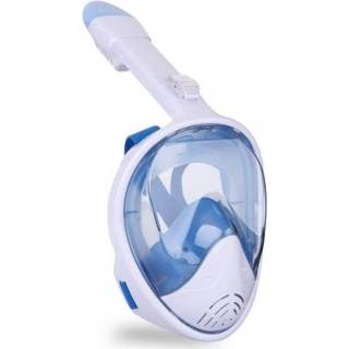 👉 Duikmasker l XL active Volledig droog Zwemmen anti-condens snorkelmasker, maat: / (witblauw)