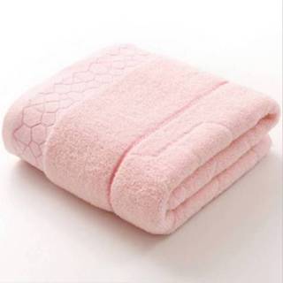 👉 Badhanddoek roze active Dikke jacquard voor volwassenen, maat: 70 x 140 cm (lichtroze)