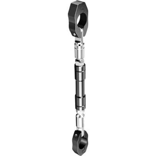👉 Motorfiet zwart active Motorfiets Aluminiumlegering Verstelbaar Versterkingsbalk Balance Bar Motoronderdelen (Zwart)