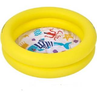 👉 Opblaasbare zwembad geel active baby's Huishoudelijk Baby Opblaasbaar Verdikte Slijtvaste Badkuip, Specificatie: Sea Animal Water Basin Yellow