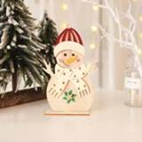 👉 Ornament houten active 5 STKS Kerst Decoratieve DIY Ornamenten (Boomtak Sneeuwpop)