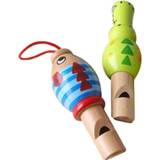 👉 Fluit houten active kinderen 2 STKS Leuke Cartoon Fluitje Blaasinstrument, Willekeurige Stijl Levering