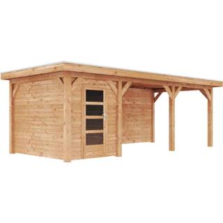 👉 Tuinhuisje Duxwood | Tuinhuis Genève met Luifel 500 cm Enkele Deur