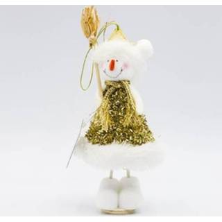 👉 Kerstversiering active 2 STUKS Leuke Kerstman Sneeuwpop Pop Decoraties Holding Kleine Geschenken Kerstpoppen (E Kerstmissneeuwman)