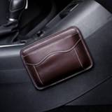👉 Autostoel active Plakken Auto-opbergtas Quilten Opbergtas Instrumentenpaneel Hangende tas (koffie)