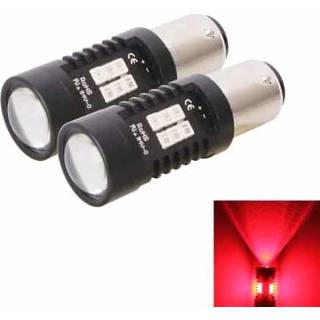 👉 Remlicht rode rood active 2 STKS 10,5 W 1157-2835-21smd LED Auto Achterlicht Lamp, DC 12-24 V (Rood Licht)
