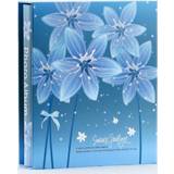 👉 Fotoalbum blauw active 200 vel interstitial familie met grote capaciteit, specificatie: 7 inch (Blue Lily)