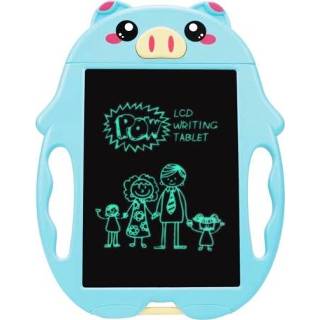 👉 Schrijfbord roze active kinderen 9 inch cartoon handschriftbord LCD elektronisch schrijfbord, specificatie: monochroom scherm (roze varken)
