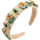 👉 Hoofdband stof active vrouwen Partij vrouwelijke persoonlijkheid wilde zon bloem ingelegde strass temperament