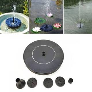 👉 Drijvende fontein zwart active Tuin Automatische Solar Waterval (Zwart)