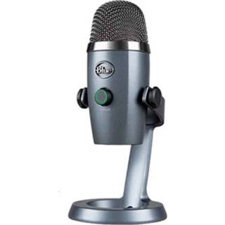 👉 Microfoon blauw grijs active Logitech Blue Yeti Nano Condenser Digitale USB Live Broadcast (grijs)