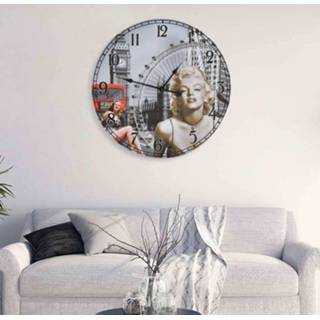 👉 Wandklok active vintage stijl 60 cm Marilyn Monroe 8720286138045