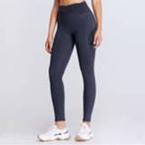 👉 Yoga broek marineblauw active vrouwen Naakt hoge taille perzik heupen lopen strak elasticiteit voeten sport fitness (kleur: maat: s)