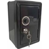 👉 Spaarpot zwart active 2 STKS Creatieve Wachtwoord Cash Coins Saving Box (Zwart)