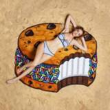 👉 Strandlaken zand active Cakepatroon Gedrukt Zomerbadhanddoek Sjaal Sjaal, Afmeting: 150 x cm