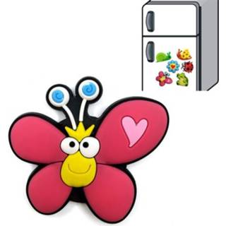 👉 Koelkast siliconen active 10 STKS Leuke Cartoon Insect Zachte Stickers Schoolbord Magneet (Vlinder)