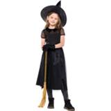 👉 Heks kostuum zwart s active Gaas Kleine Kostuum, Halloween Cosplay Heksenkostuum (Kleur: Maat: S)